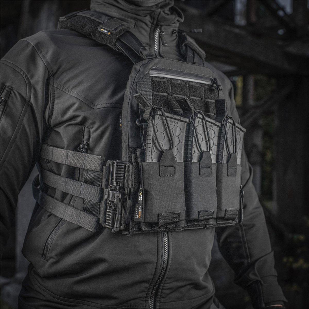 Uchwyt taktyczny M-TAC Cuirass QRS Cordura Quick Release System czarny