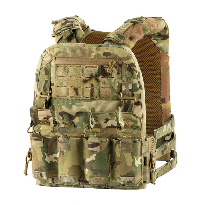 M - TAC Cuirass QRS Taktyczny uchwyt na płytę Cordura System szybkiego uwalniania MTP Camo - GoMilitar
