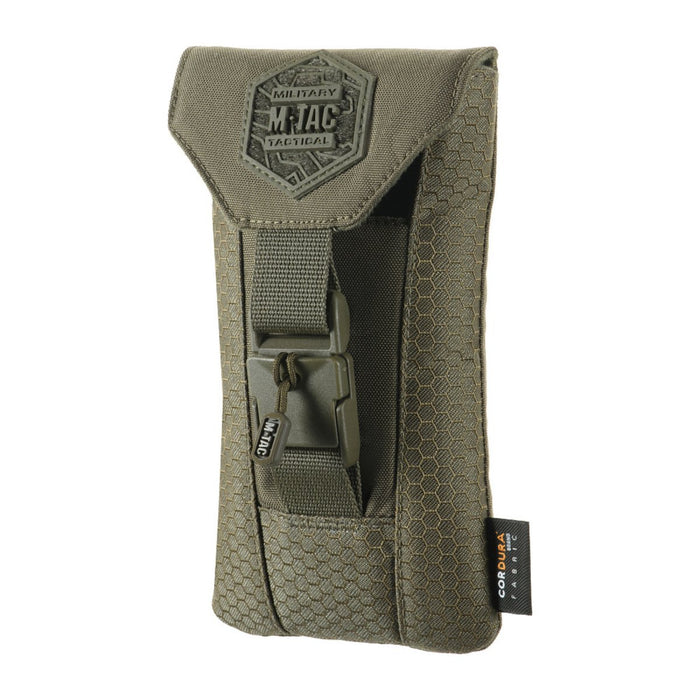 M - Etui na smartfon TAC Elite Medium Hex 1000D Cordurda Klamra Magnetyczna Olive - GoMilitar