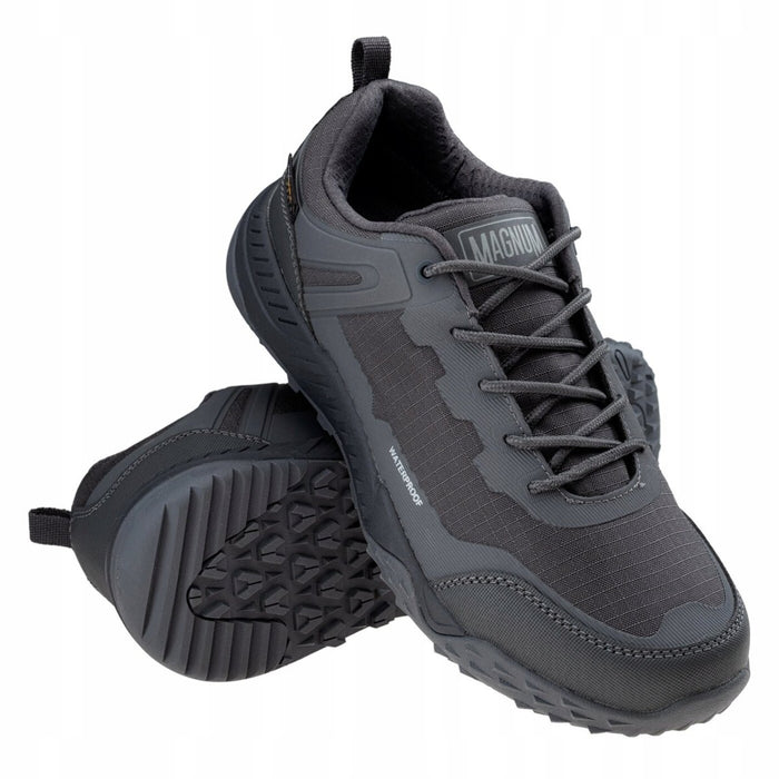 Buty turystyczne Magnum Bondsteel Low WP Wodoodporne amortyzujące Hi Poly Czarne - GoMilitar