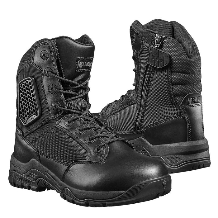 Buty bojowe Magnum Strike Force 8.0 skórzane taktyczne obuwie turystyczne czarne - GoMilitar