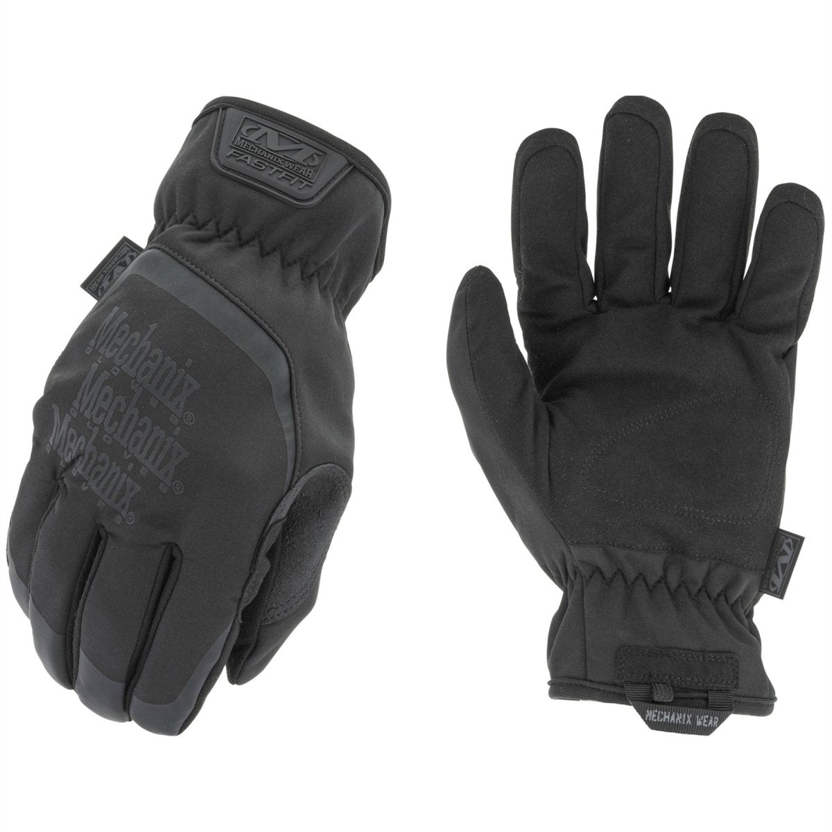 Rękawiczki zimowe Mechanix Wear ColdWork FastFit, ocieplany polarem, ekran dotykowy, czarne