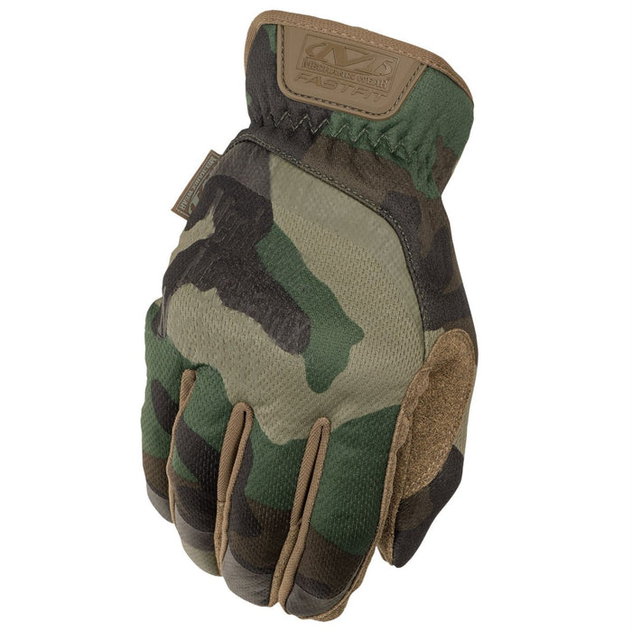 Rękawice taktyczne Mechanix Fastfit Gen 2 z elastycznymi mankietami Woodland Camo - GoMilitar