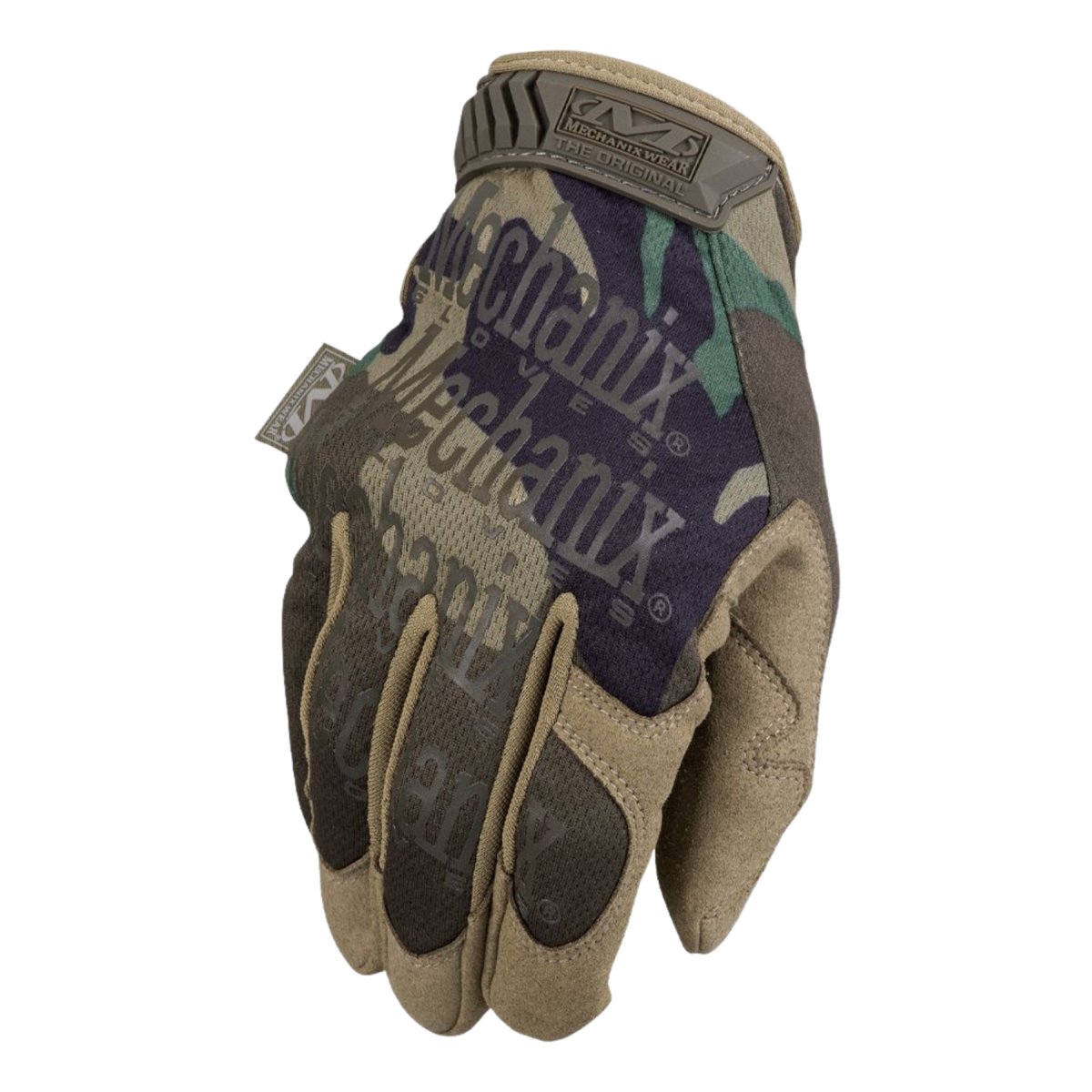Rękawice taktyczne Mechanix Wear Oddychające wstawki z lycry na palcach Woodland Camo