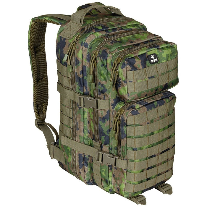 Plecak taktyczny MFH Assault I 30L Wyściełane szelki MOLLE M05 Camo - GoMilitar