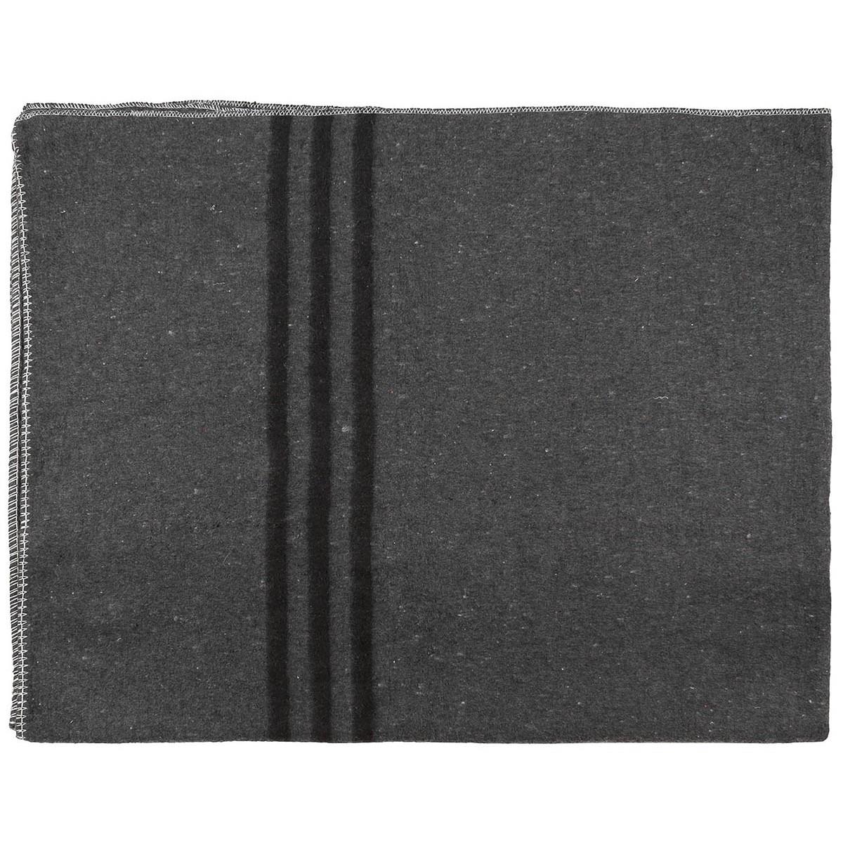 MFH Koc biwakowy 200x150 cm Ciepły koc survivalowy Camping Rescue Antracyt