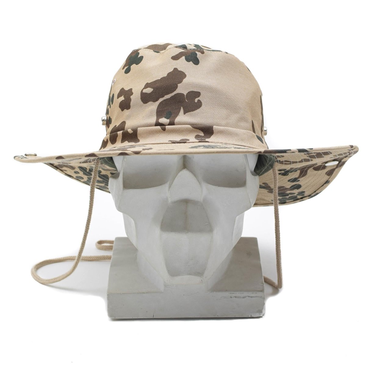 Marka MFH styl wojskowy Panama Hat Tropical Flecktarn Bucket Summer Cap Nowy