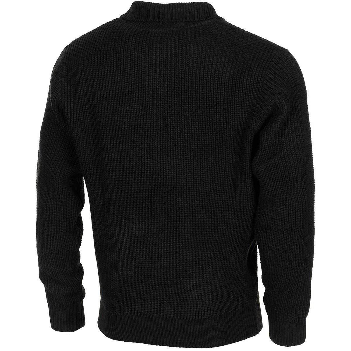 MFH marka wojskowa Troyer Pullover Rib Knit Sweter ćwiartka zip jumper nowy