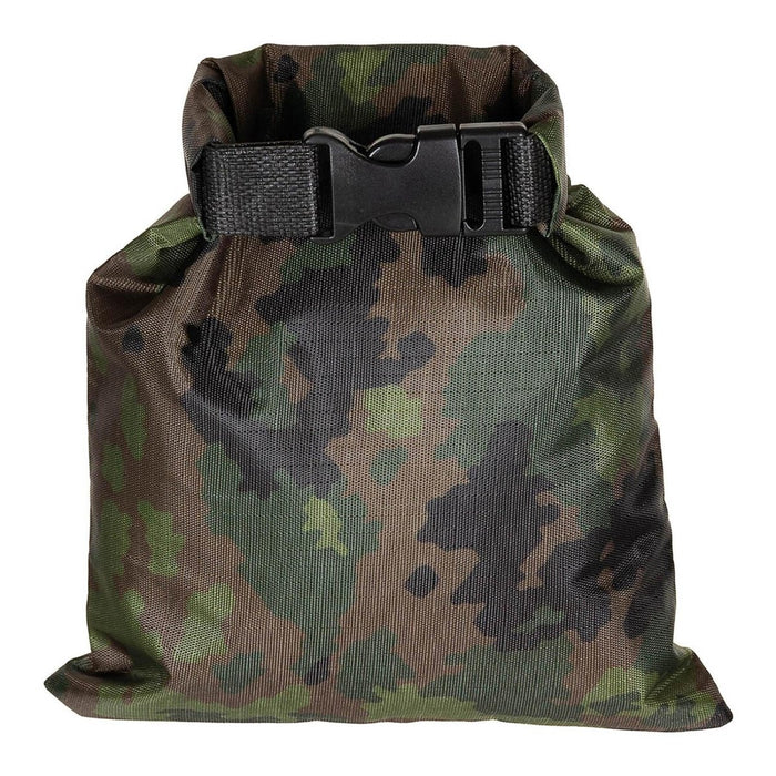 MFH Drybag 1L Wodoodporny worek Ripstop Roll Top M05 Kamuflaż fiński - GoMilitar