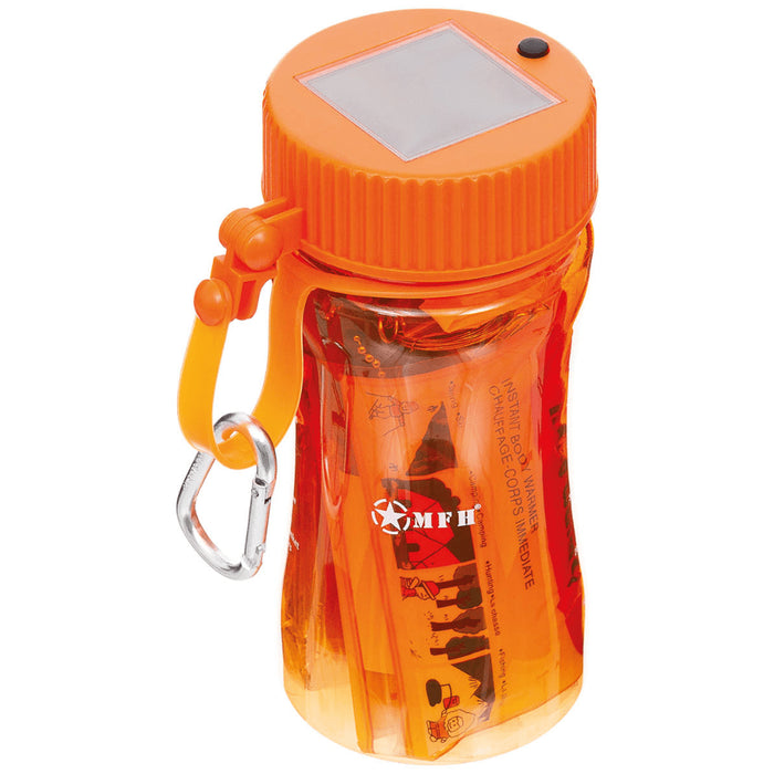 MFH Extreme 34 Part Survival Kit Camping Waterproof Box Orange Transparent - GoMilitar