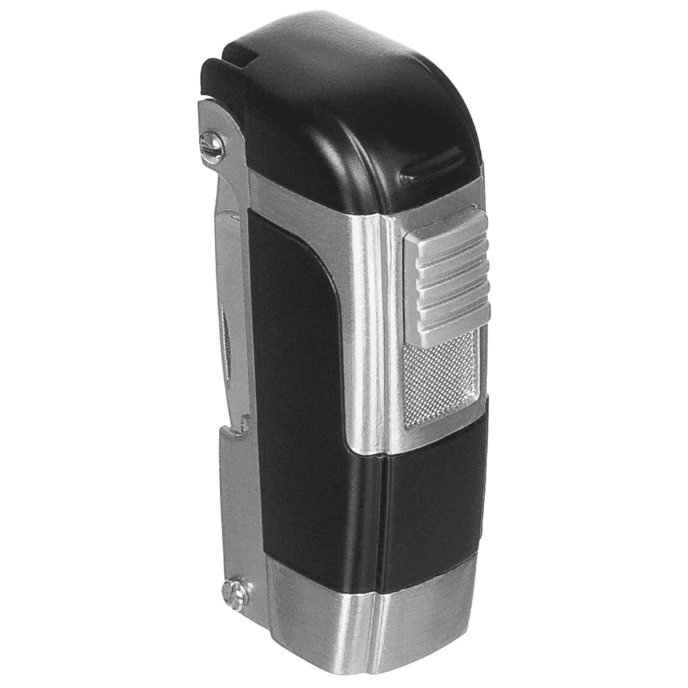 MFH Functional Gas Lighter Windproof Outdoor Camping Multi Tool Unfilled Silver