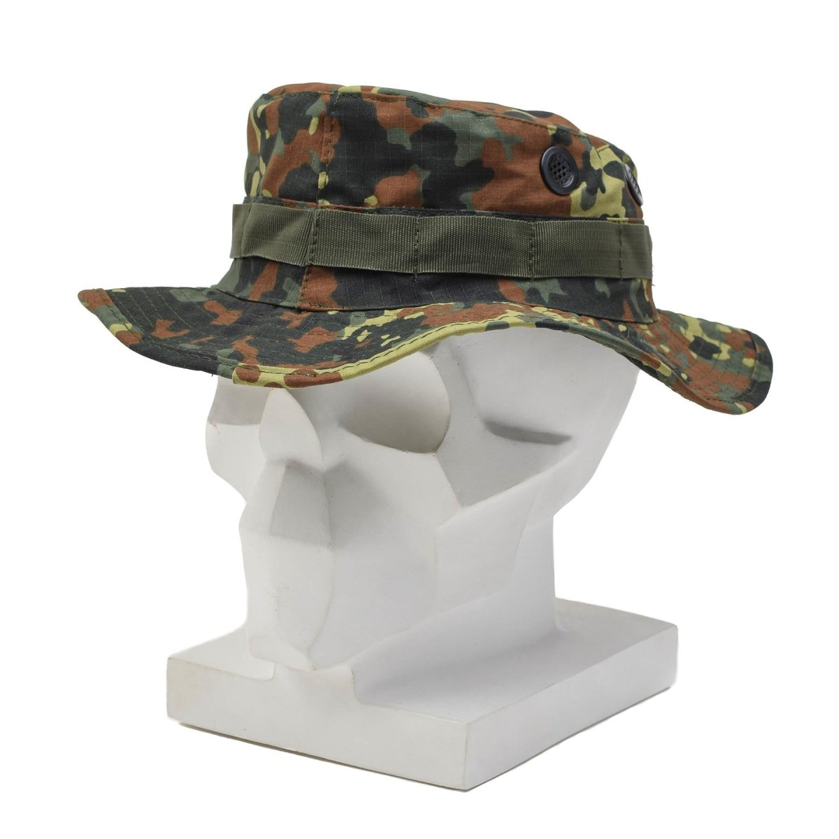 MFH Kapelusz wojskowy z wieloma pikowanymi rondami i pętlami obwodowymi Flecktarn Camo