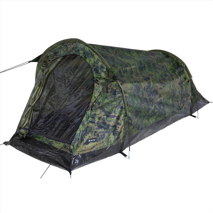 MFH Schwarzenberg Namiot Tunelowy Wodoodporny Jednoosobowy Fiński M05 Camo - GoMilitar