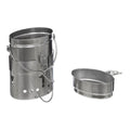 MFH Szwedzka armia Trangia Mess Mess Repro M40 Stal nierdzewna 1,5L Burner kempingowy
