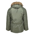 Mil-Tec marka amerykański styl wojskowy Aviator Parkana N3B Faux Fur z kapturem oliwka nowa