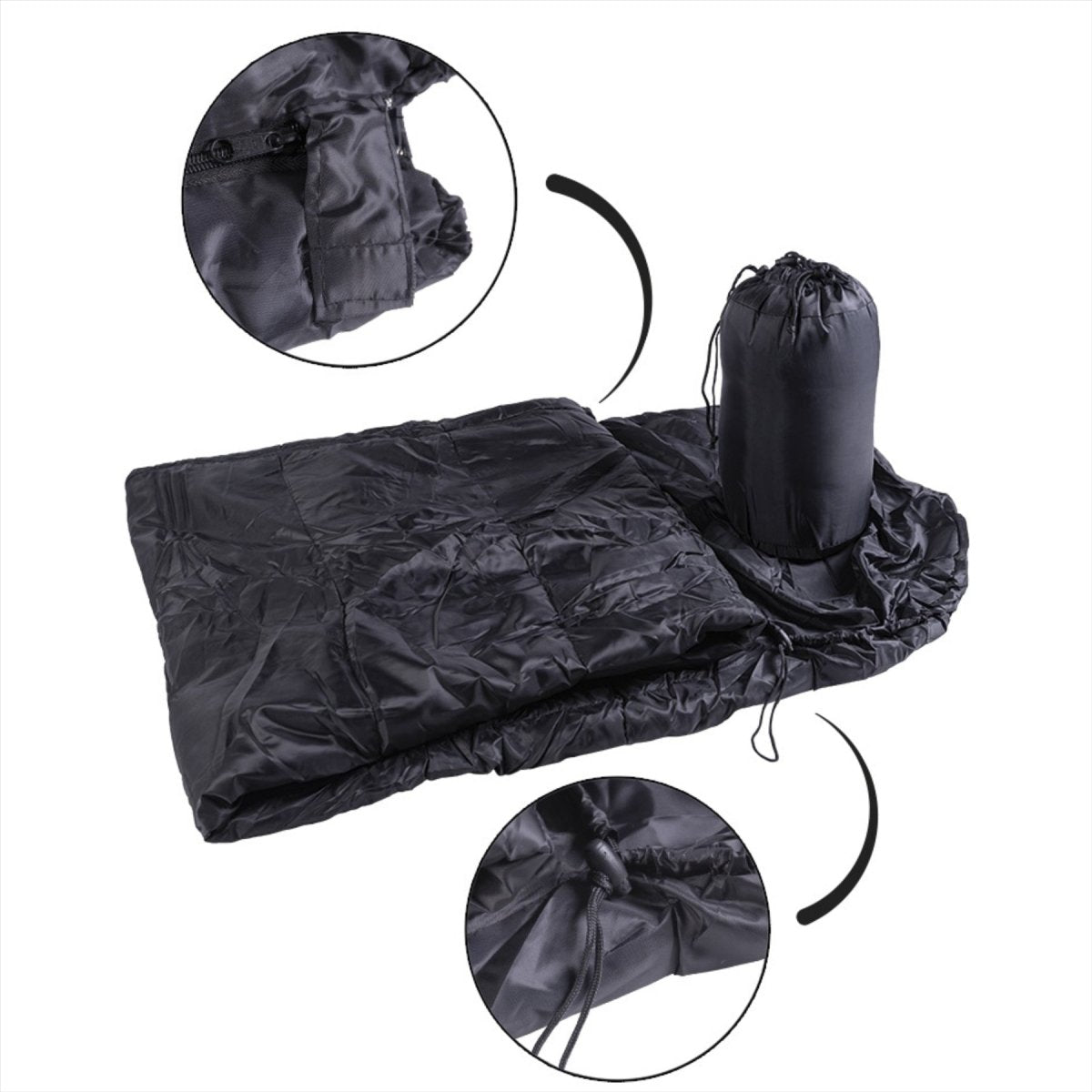Śpiwór śpiwora MIL-TEC 225 cm 2 Way Zipper Lewa strona lekka