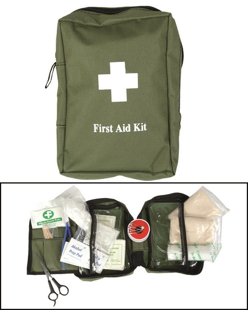 Zestaw pierwszej pomocy MIL-Tec Large Molle Aborment Emergency Medical torebka oliwka