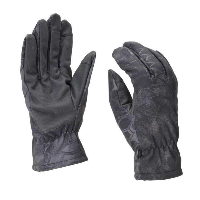 Męskie rękawice zimowe typu softshell Mil-Tec z kamuflażem Mandra, wyściółką Thinsulate, wzmocnioną powierzchnią dłoni i wzmocnionymi końcówkami palców.