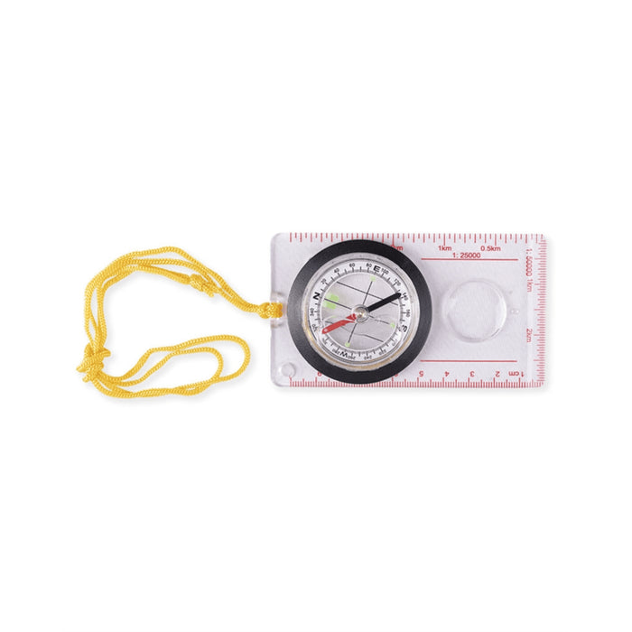 Mil-Tec Map Compass Transparent Base Plate Hiking Camping Navigation Tool - GoMilitar