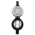 Mil-Tec Metal Lensatic Compass Aluminium obudowa błyszcząca twarz nawigacja czarna