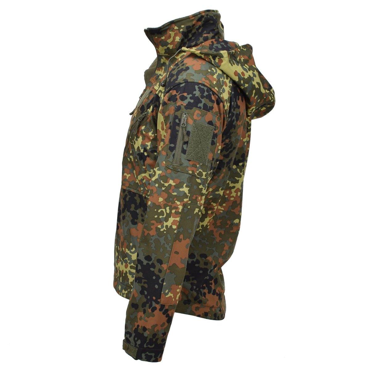 MIL-TEC Softshell Kurtka SCU 14 Niemiecka Flecktran Camo Outdoorowa odzież wiejska