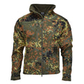 MIL-TEC Softshell Kurtka SCU 14 Niemiecka Flecktran Camo Outdoorowa odzież wiejska