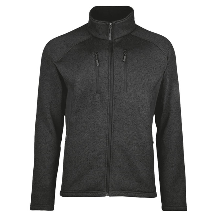 Mil - Tec Structure Fleece Jacket Warm Taktyczne Zewnętrzne Kieszenie Na Zamek Czarny - GoMilitar