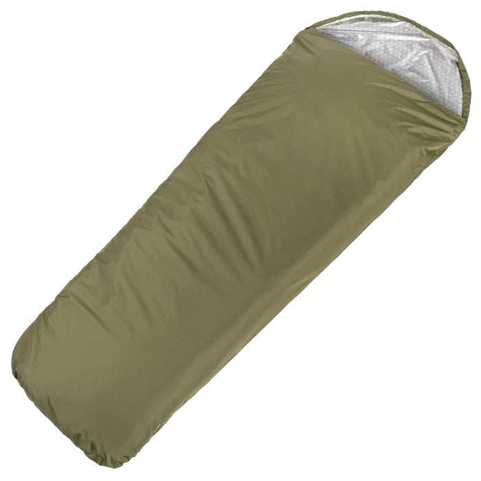 Śpiwór awaryjny MIL-TEC Survival BIVY wodoodporny, lekki worek Olive - GoMilitar