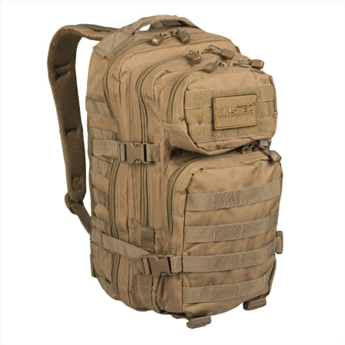 Plecak MIL-TEC US ASSAULT 20L Ergonomiczne wyściełane szelki Coyote - GoMilitar