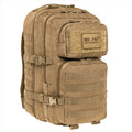 MIL-TEC US Assault Tactical Backpack 36L Ergonomic Formed Formed Ramiona
