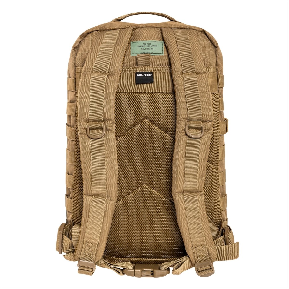 MIL-TEC US Assault Tactical Backpack 36L Ergonomic Formed Formed Ramiona