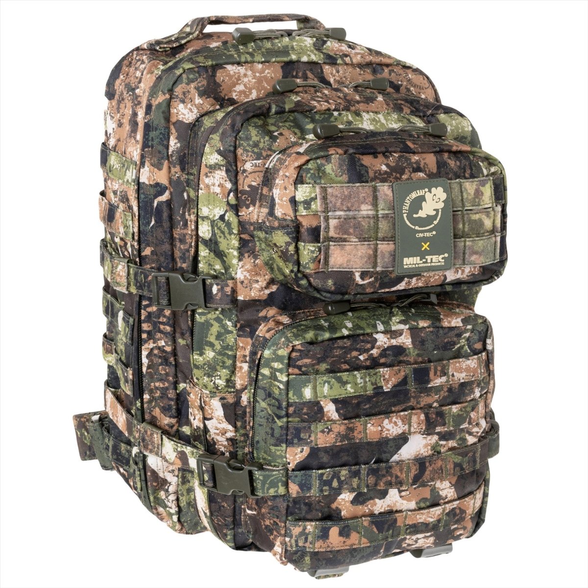 MIL-TEC US Assault Tactical Backpack 36L Ergonomic Formed Formed Ramiona