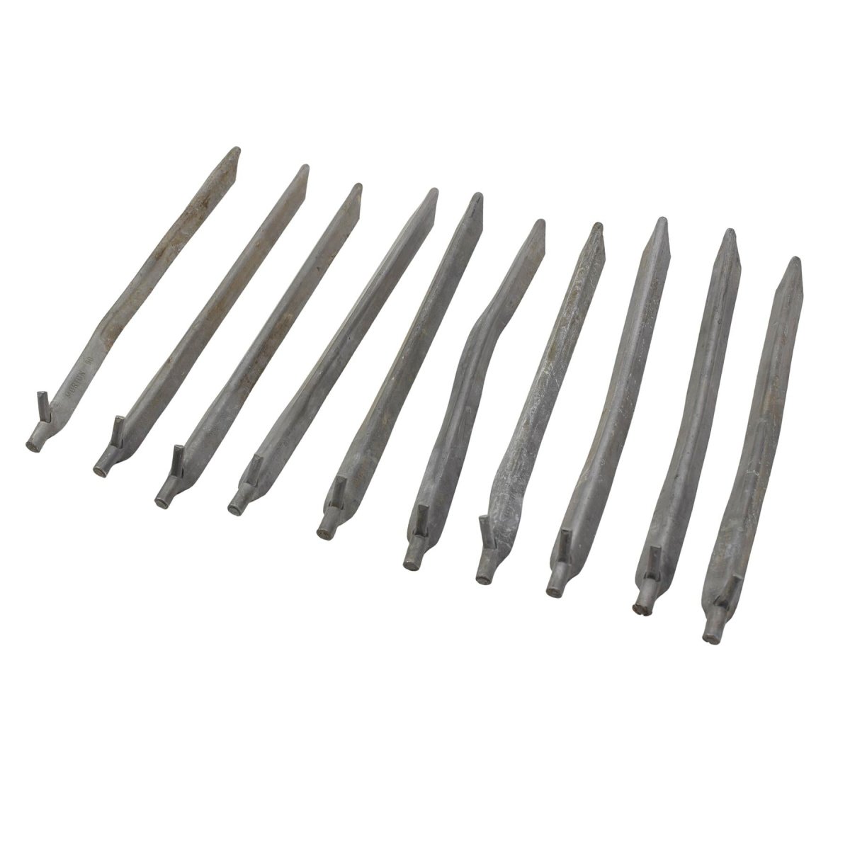 Oryginalne austriackie wojskowe aluminiowe śledzie do namiotu, 10 szt. 26 cm