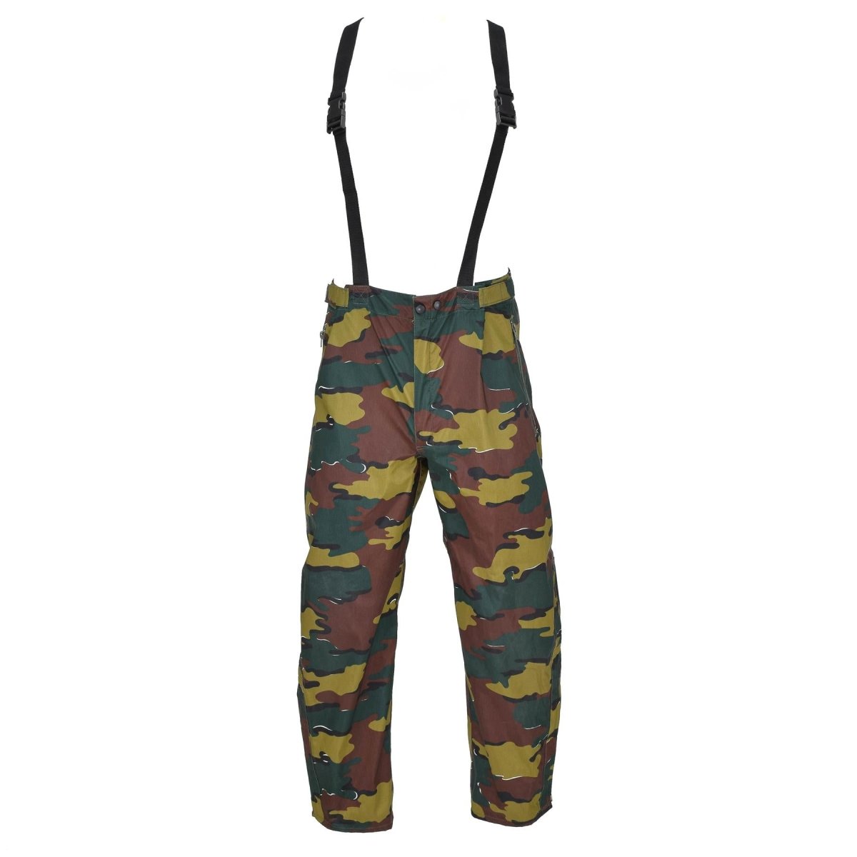 Oryginalne belgijskie wodoodporne spodnie jigsawowe Camo Seyntex deszczowe spodnie