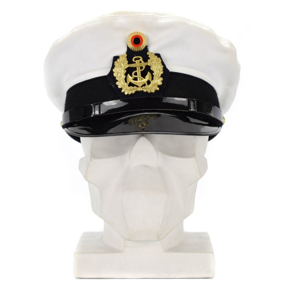 Oryginalne oficerowie armii niemieckiej BW Marines Cap Visor Fewe Peaked Hat Navy Naval