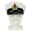 Oryginalne oficerowie armii niemieckiej BW Marines Cap Visor Fewe Peaked Hat Navy Naval