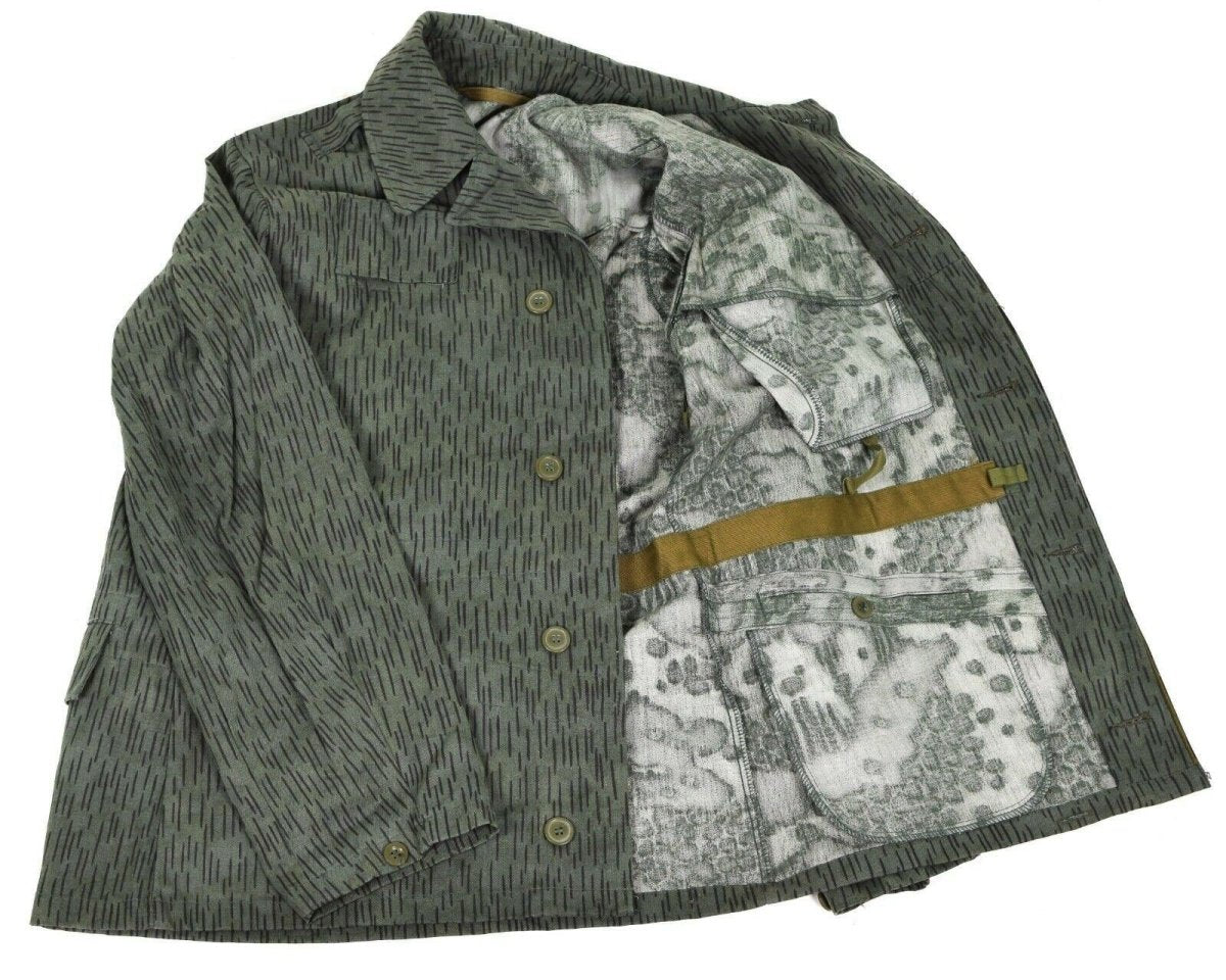Oryginalny czeski armia wojskowa M60 Field Jacket Parma Rain Drop Camuflage