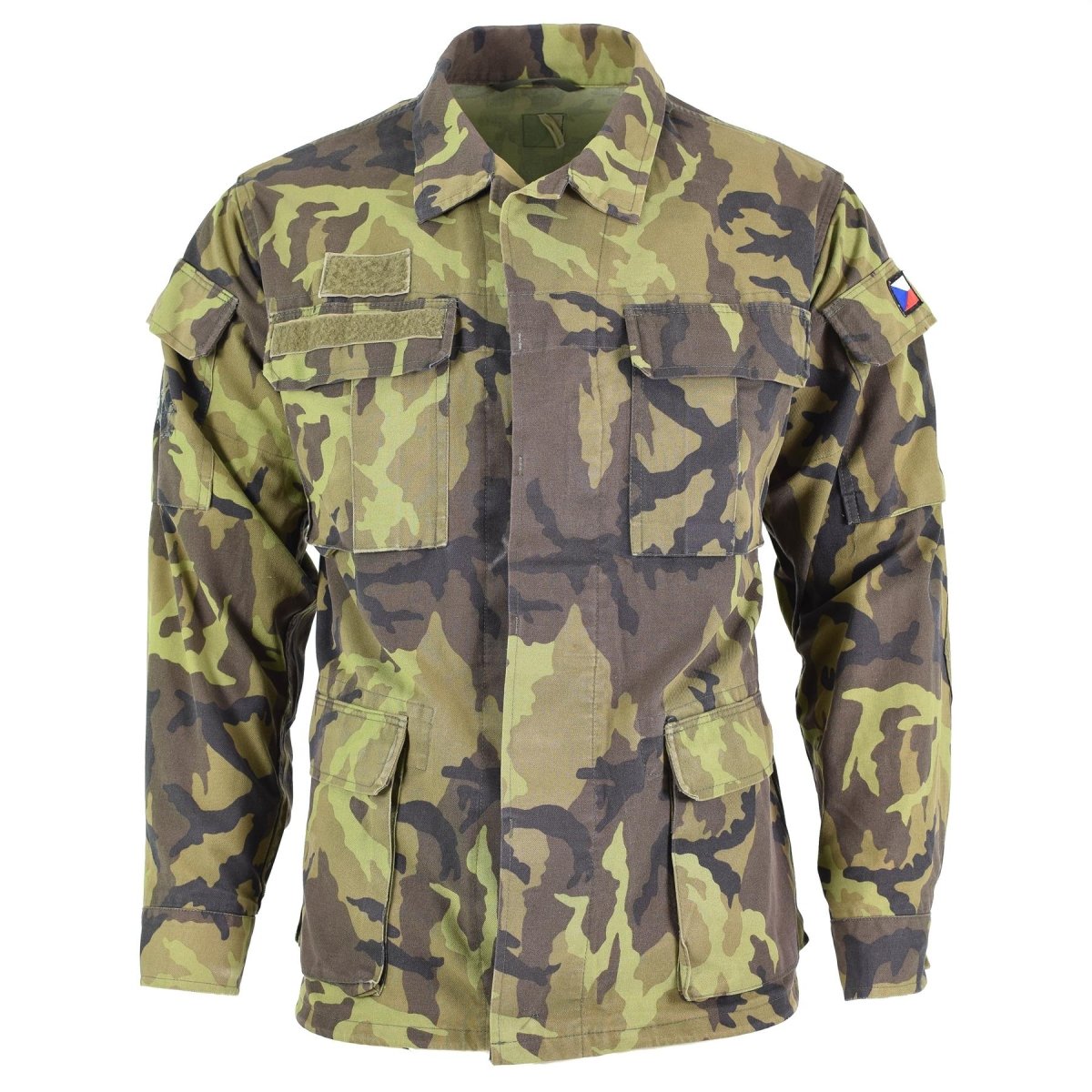 Oryginalny czeski oddziałów armii kurtka polowa liść camo wzór parki wojskowej nadwyżki wojskowej