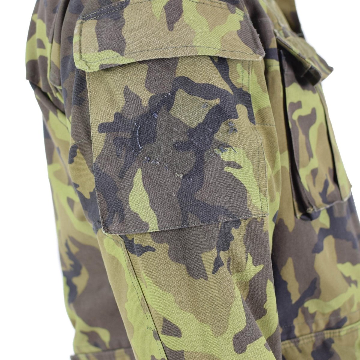 Oryginalny czeski oddziałów armii kurtka polowa liść camo wzór parki wojskowej nadwyżki wojskowej