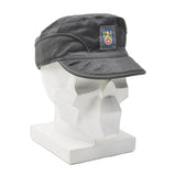 Oryginalny duński wojskowy szary czapka armii lekkie, składane flapy w stylu vintage nowe
