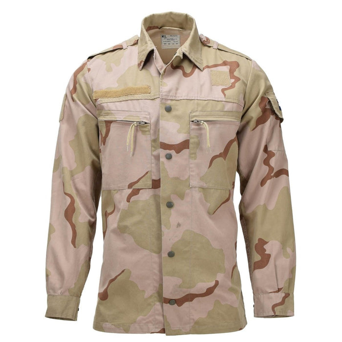 Oryginalna holenderska kurtka wojskowa polowa zapinana na zatrzaski 3 - kolor Desert Camo - GoMilitar