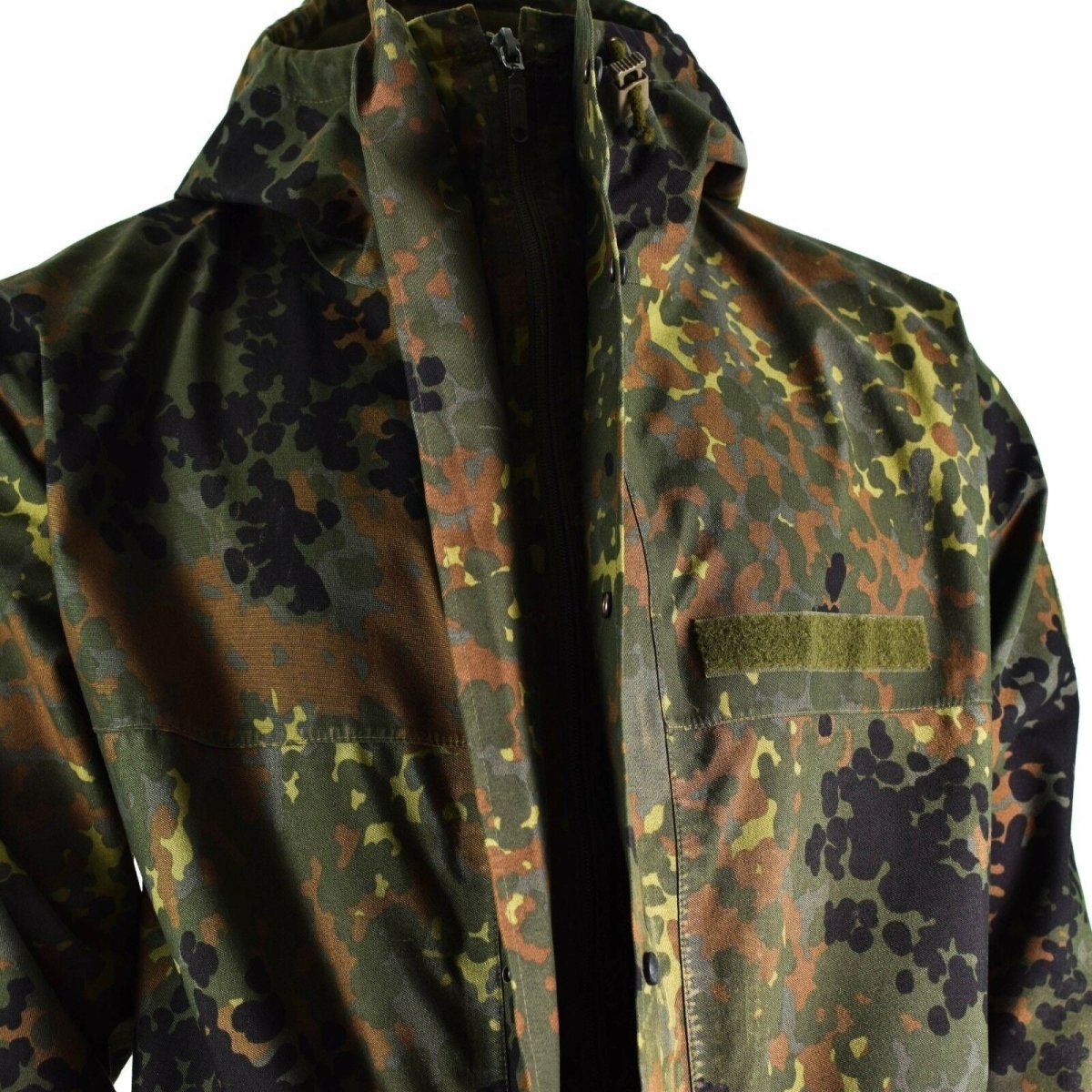 Oryginalna niemiecka kurtka polowa Goretex Flecktarn Wodoodporna deszcz