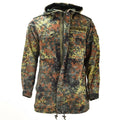 Oryginalna niemiecka kurtka pola armia parka parka wojskowa Flecklecktarn Camo wkładnia