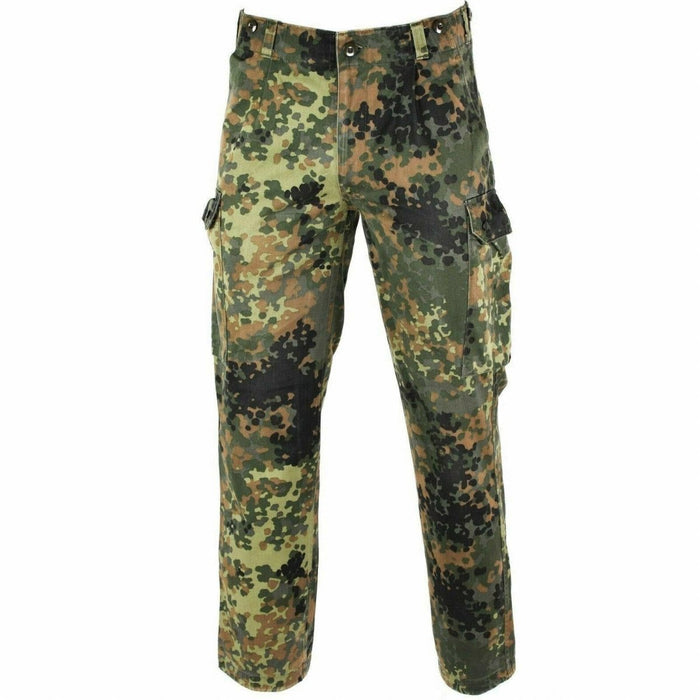 Oryginalne spodnie wojskowe armii niemieckiej typu flecktarn w kamuflażu, bojowe spodnie wojskowe - GoMilitar