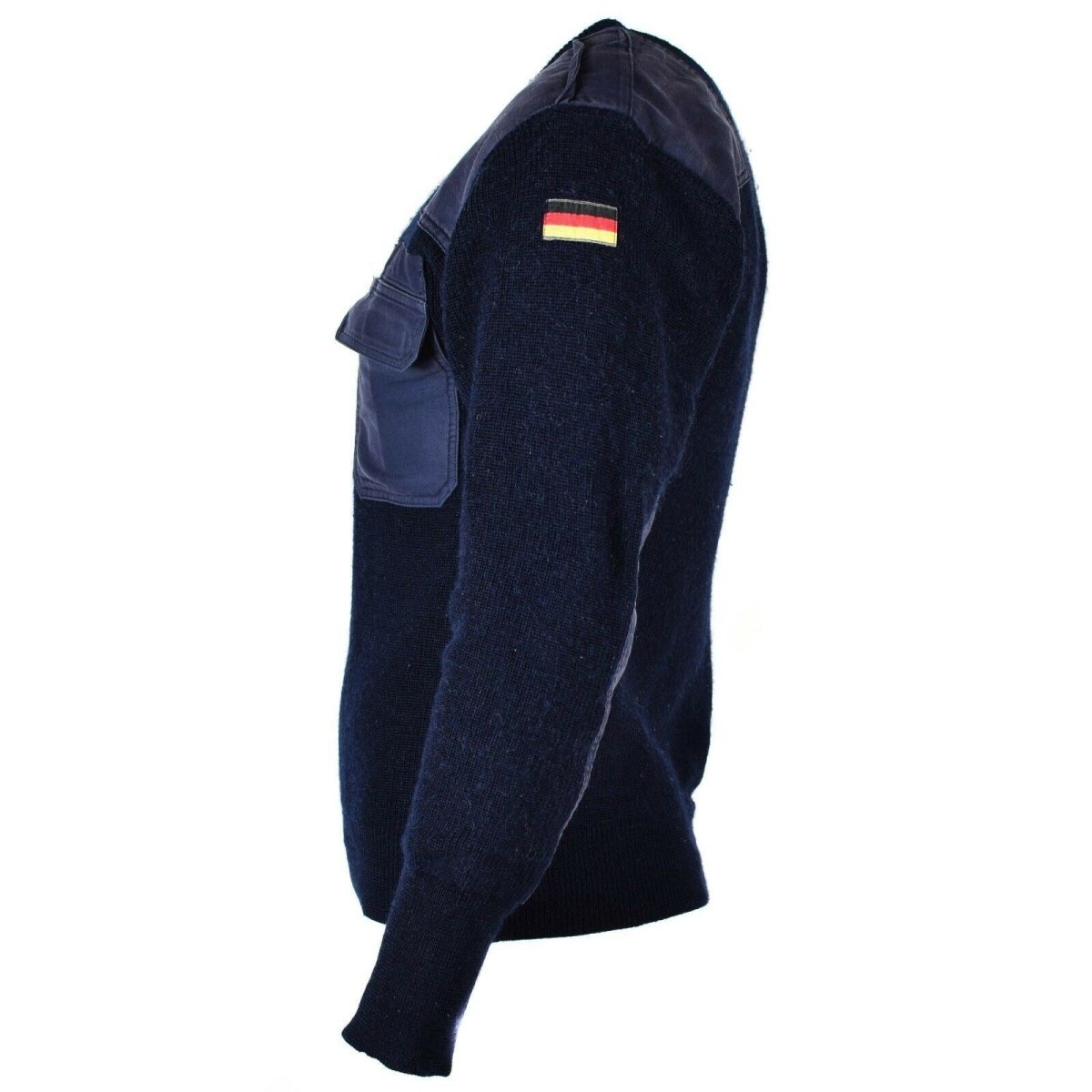 Oryginalny sweter komandos niemieckiego pullover komandos niebiesko granatowy wełniany wojsko