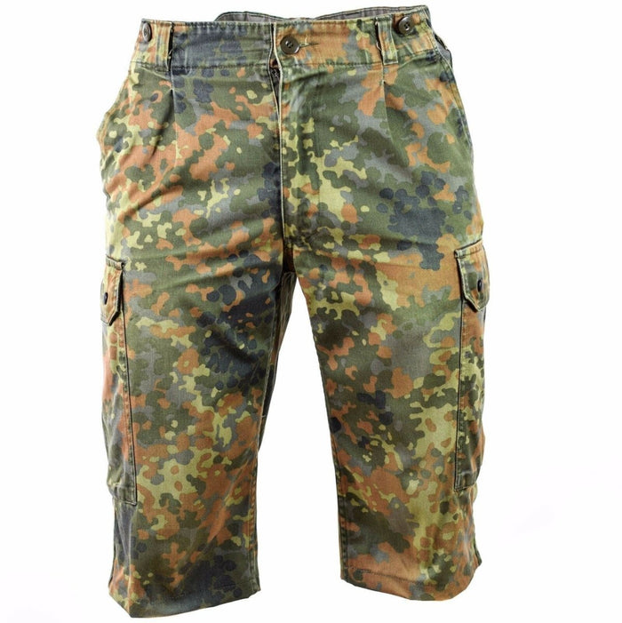 Oryginalne spodenki wojskowe armii niemieckiej w kamuflażu flecktarn bermudy - GoMilitar
