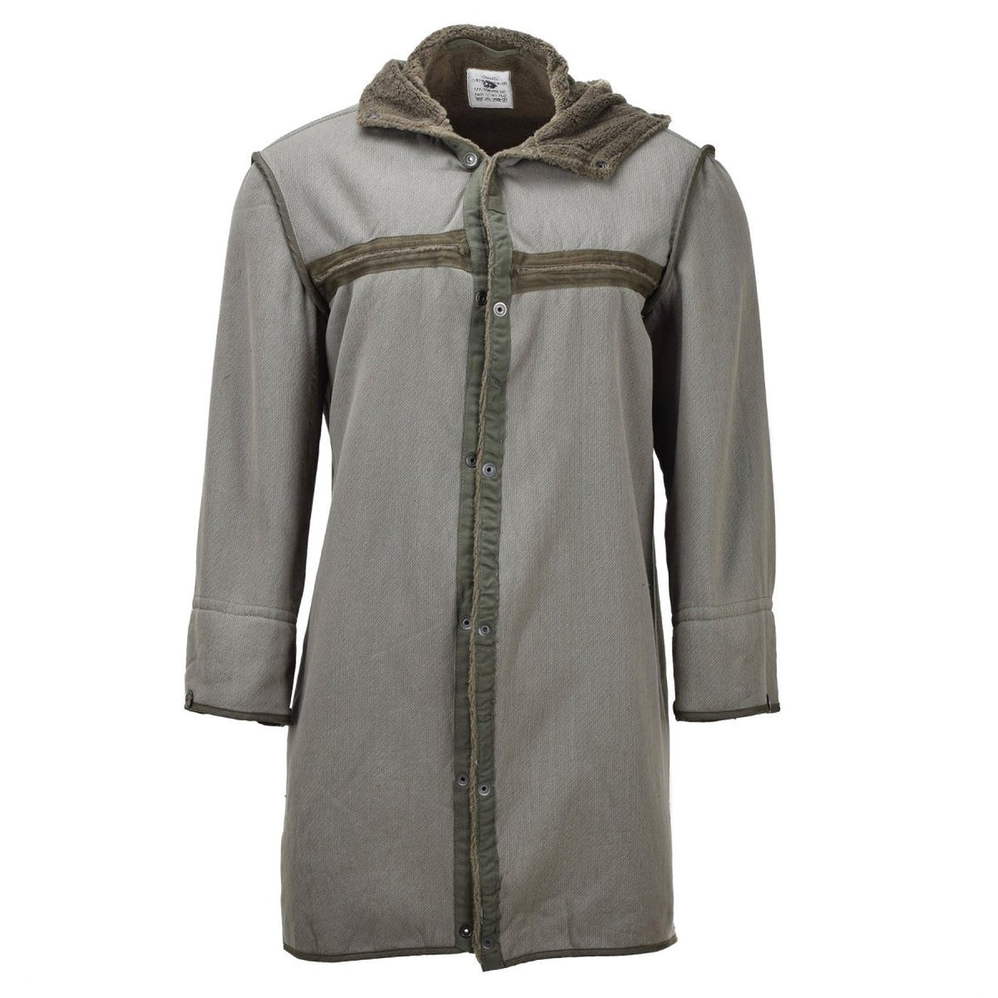 Oryginalne niemieckie wojsko długie Parma Faux Fur Line Thermal Hooded Army Olive