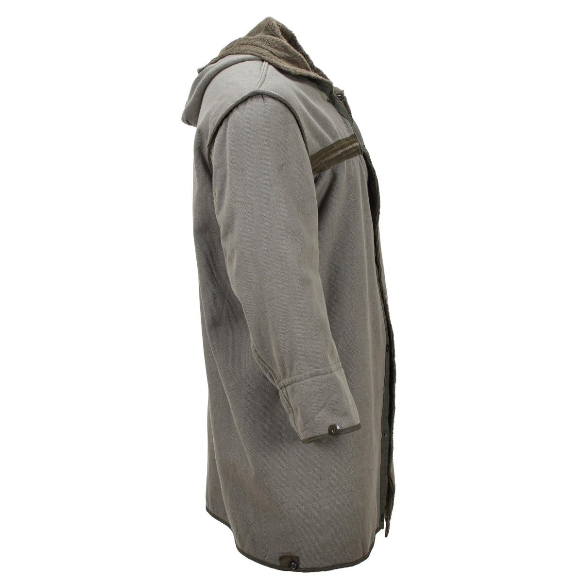 Oryginalne niemieckie wojsko długie Parma Faux Fur Line Thermal Hooded Army Olive