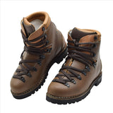Oryginalne Buty Turystyczne Niemieckiej Armii Wojskowej Skórzane Vibram Outdoor Brązowe