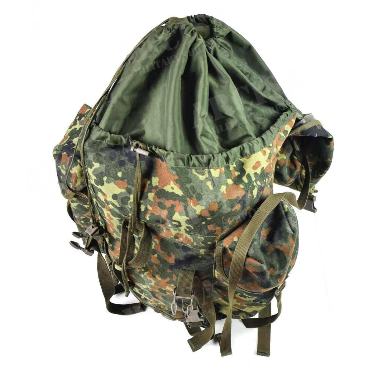 Oryginalny niemiecki wojskowy plecak 65L Combat Rucksack Flecktarn Camo